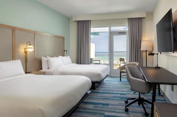 Room, 2 Queen Beds, Balcony, Beachfront (Balcony, View)
